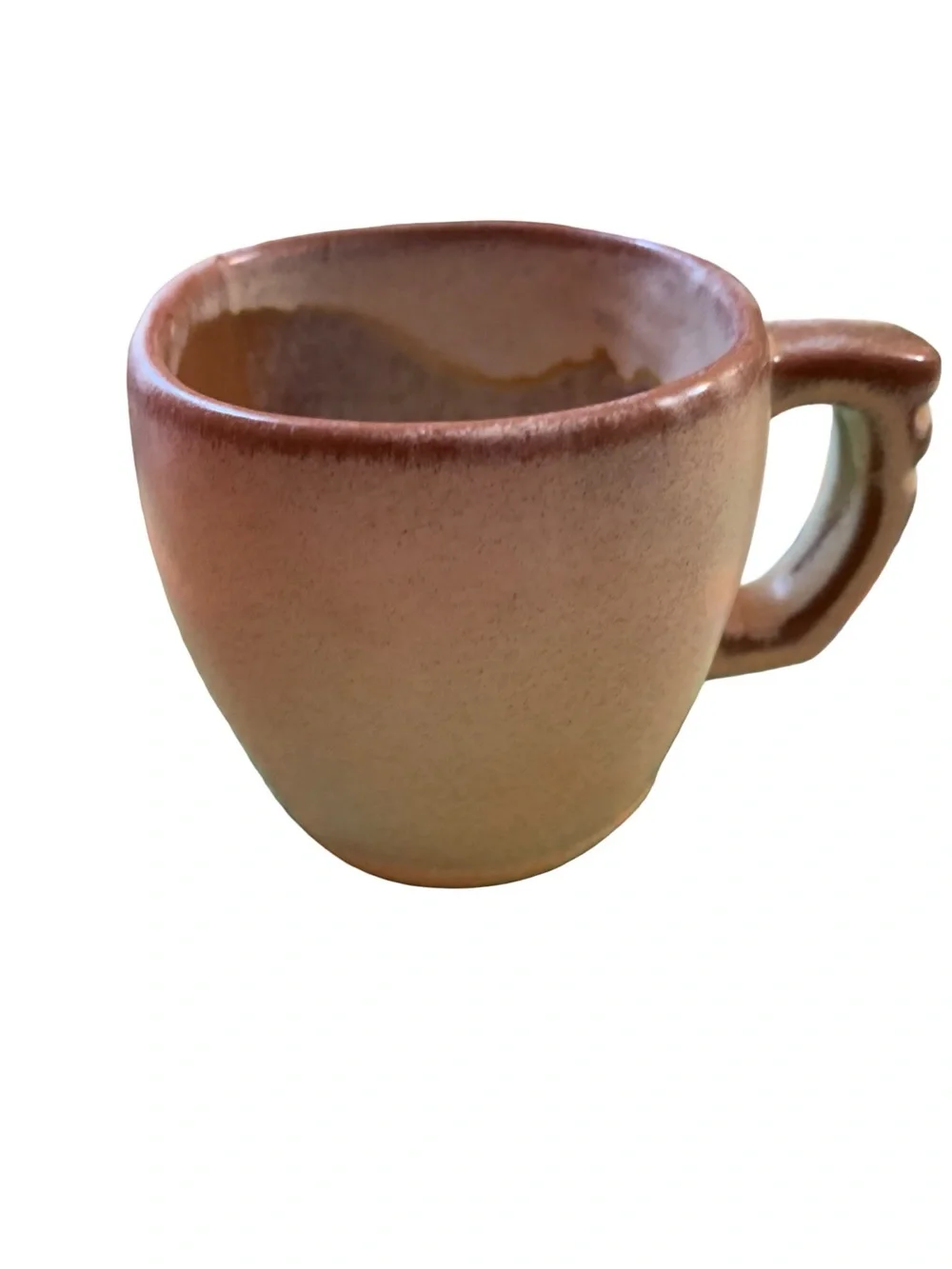 Set of 5 Vintage MCM Frankoma Plainsman Coffee Mugs 5C Desert Gold Brown Pottery